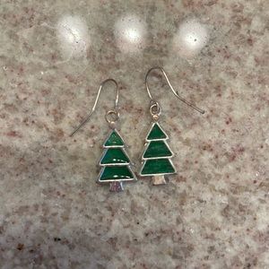 Christmas tree earrings